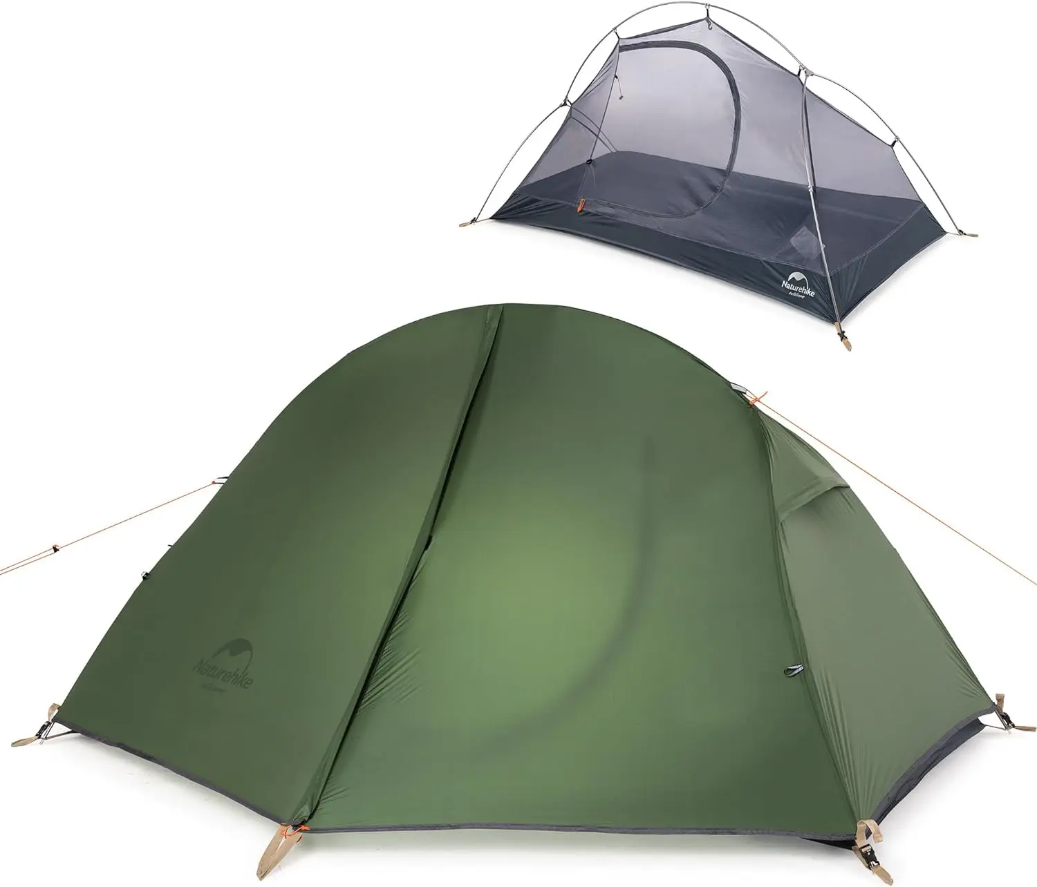 Naturehike Backpacking Tent for 1 Person Camping Hiking Lightweight Waterproof One Person Tent with Footprint