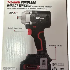 20V Cordless 1/2 Inch Impact Wrench – Brushless with Battery and Charger