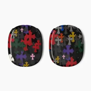 Colorful Gothic Chrome Cross Pattern AirPod Max Case | Decorative Headphone Cover For Airpods Max