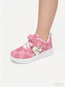Cartoon Sheep Print Sneakers, Cute Textile Eva Sole, Breathable Anti-Slip, Perfect for Daily Wear and Kindergarten