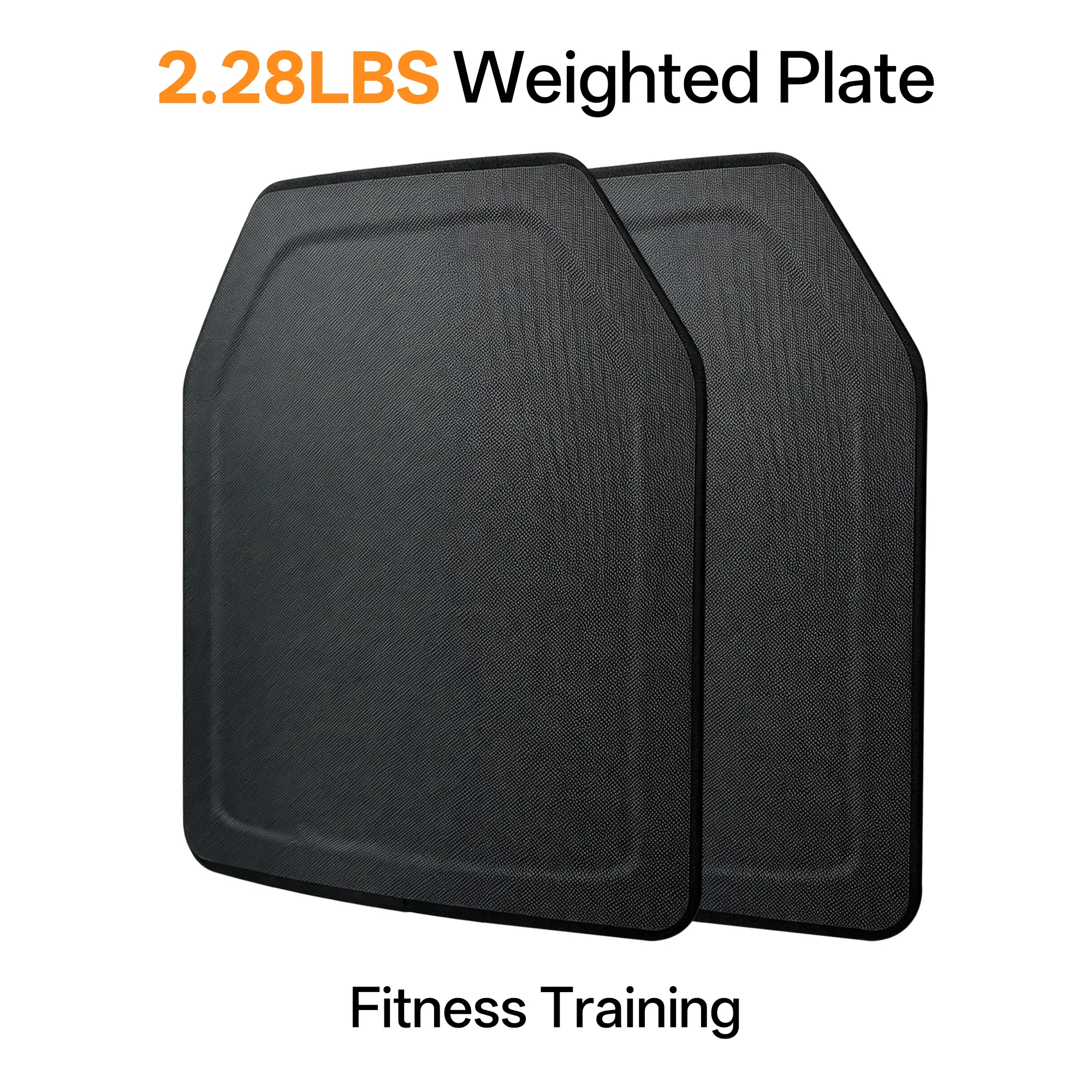 2PCS 2.28LBS Weighted Plate for Fitness Training, 10 x 12 inches- Ideal for Strength and Endurance Workouts