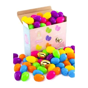 100 Piece 2.4" Traditional Classic Colorful Egg Shells