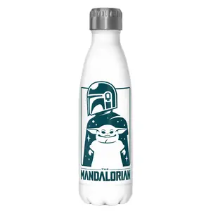 Star Wars: The Mandalorian Cute Silhouette Stainless Steel Water Bottle