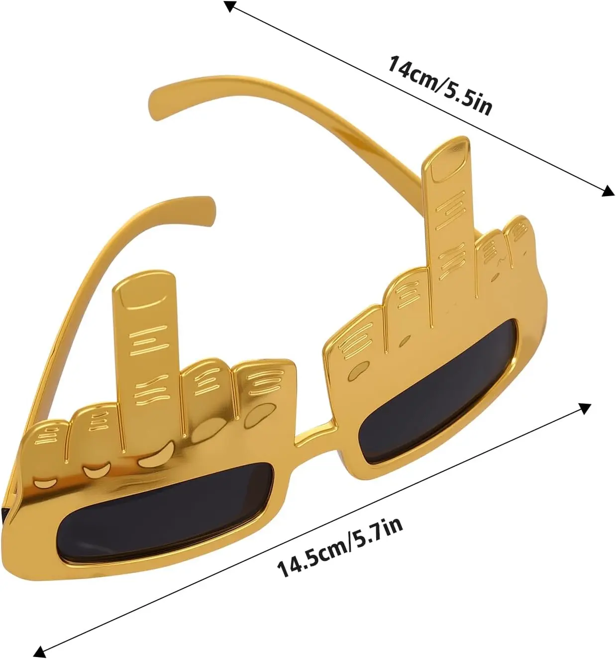 Middle Finger Glasses, 2 Pcs Funny Sunglasses, Funny Gag Gifts For Adults, Christmas Prank Joke Gifts For Men/Women