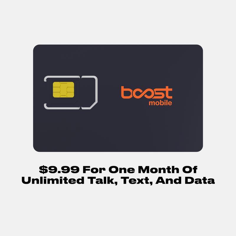 Boost Mobile SIM Kit - $9.99 for One Month of Unlimited Data, Talk and Text