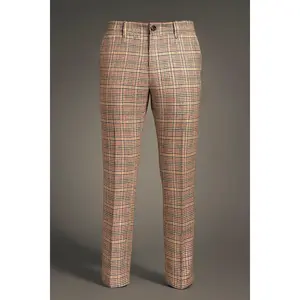 Inserch Military Houndstooth Pant (Rust/Gold/Brown)