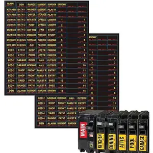 Premium Durable Circuit Breaker Labels, 129  Fuse Box Stickers, Easy to Read and Install (b, 2)