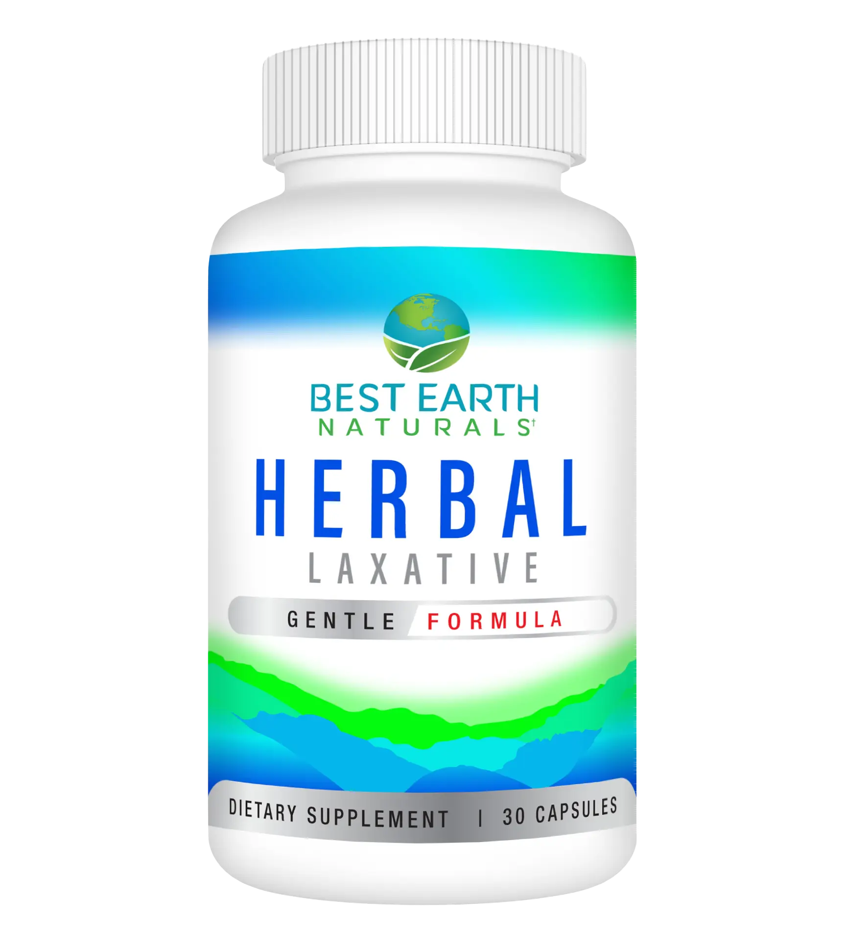 Herbal Laxative – Gentle Formula with Aloe Vera, Senna, and Probiotics – 30 Capsules