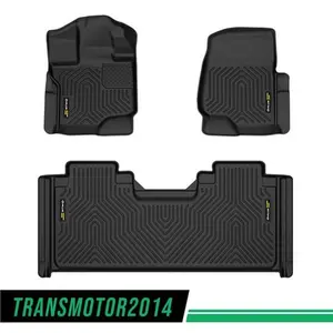 All Weather TPE 3D Floor Mats Liners Fit For 2015-2025 Ford F-150 SuperCab Black