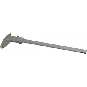 Mitutoyo Vernier Caliper: 0 to 8", 0.0015" Accuracy, Stainless Steel 1.9685" Jaw Depth 530-116