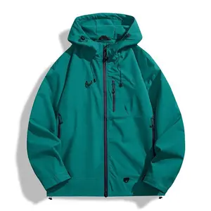 Mountain outdoor jacket men's and women's 2025 new windproof and waterproof mountaineering suit men's spring and autumn single-layer jacket