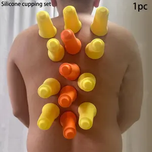 Home Use Silicone Cup Massage Tool, Vacuum Suction for Cellulite Relief, Beauty Spa Moisture Absorbing Cup, Muscle Relaxation for Body Neck Back, Vacuum Cupping, Vacuum Cupping Instrument