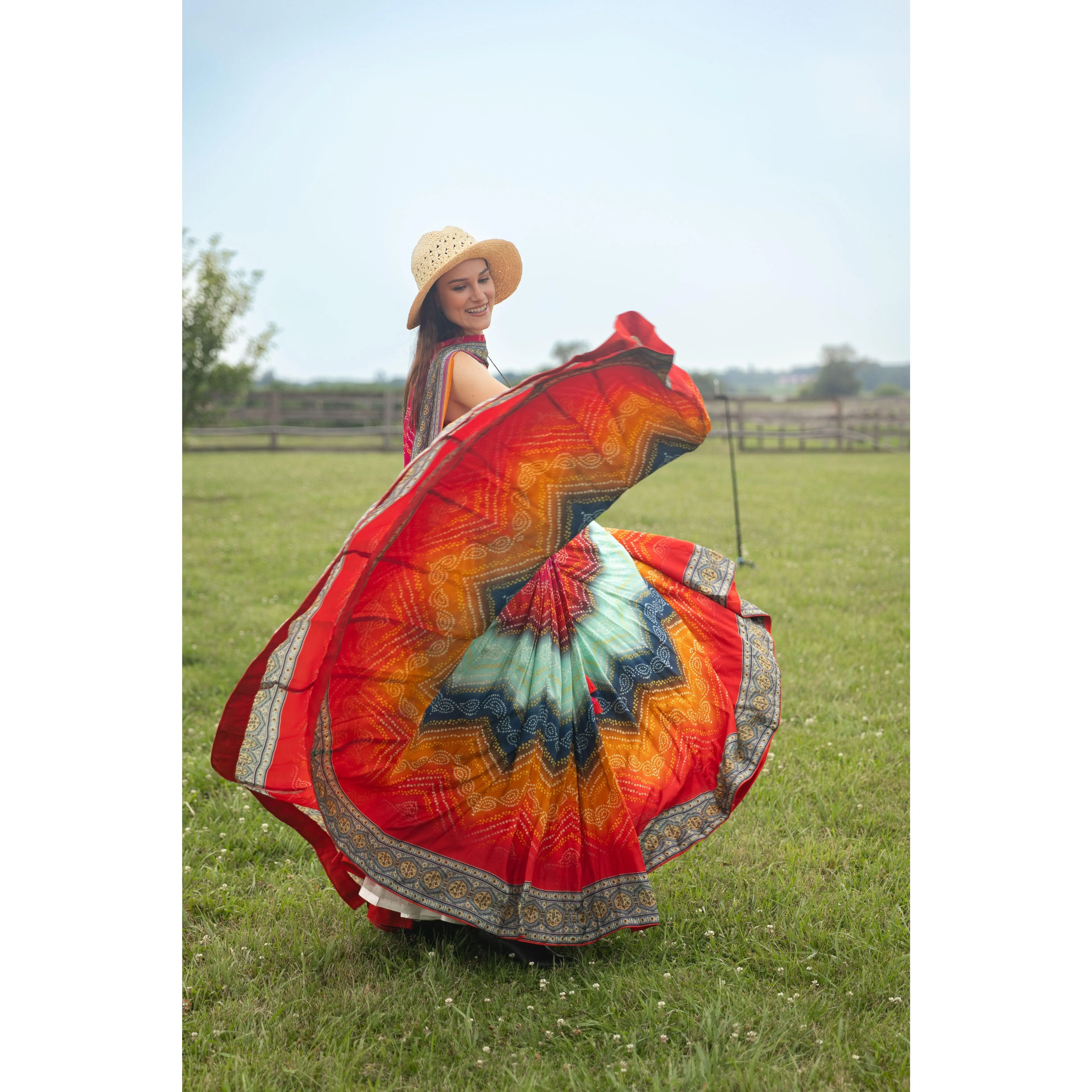 Multicolor Lehenga Choli Set Perfect for Weddings and Festivals