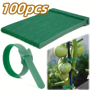 100 Reusable 6 Inch Non-Slip Nylon Plant Ties with Velcro, for Climbing Plants, Garden Support and Maintenance Tools, Climbing Vegetable Plant, Climbing Plants Outdoor