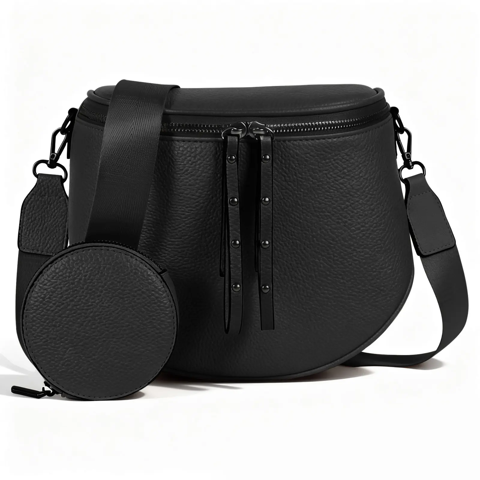 Women's Casual Crossbody Large Bag - Adjustable Strap Fanny Pack Sling Bag with Coin Purse, Practical Versatile Luggage for Daily Work, Party Use, Casual Commuter Bag, 3-In-1 Convertible Women's Crossbody & Shoulder Bags