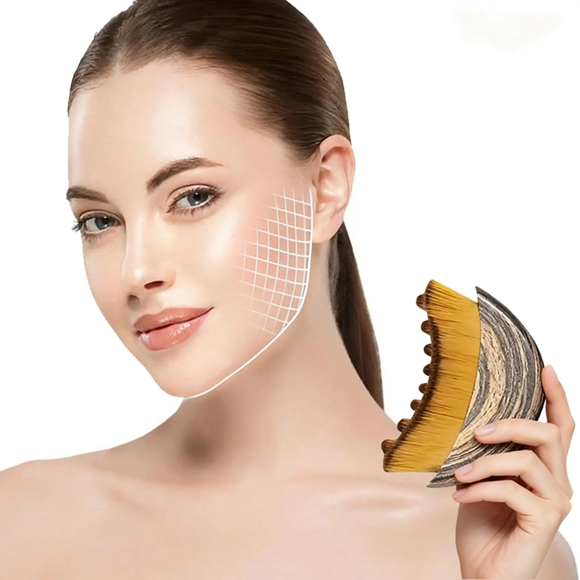 Facial brush, a product suitable for facial beauty, tightens the skin and is a must-have for women's skincare