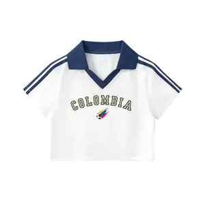 Women's Colombia Crop Soccer Tee
