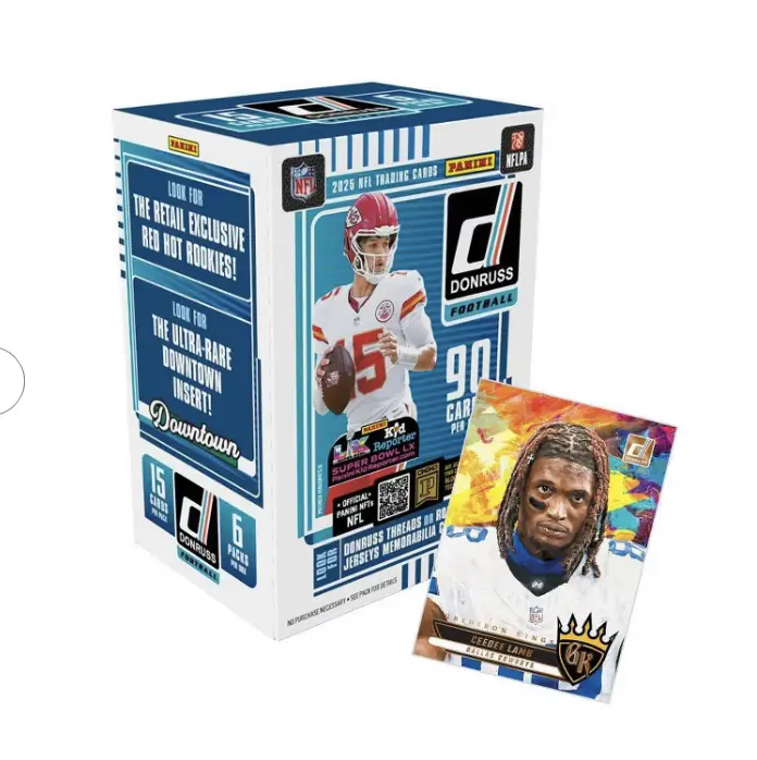 2025 Panini DONRUSS Blaster Football Trading Cards Box(ONLY Purple