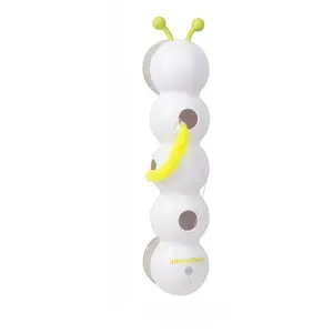 Hands-Free Electric Caterpillar Cat Toy, Wall Suction Cup Interactive Cat Teaser, Wiggling Worm Toy for Bored Indoor Cats