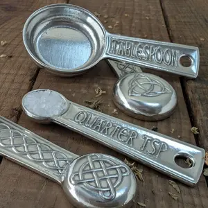 Celtic Knot Pewter Measuring Spoons – Set of 4