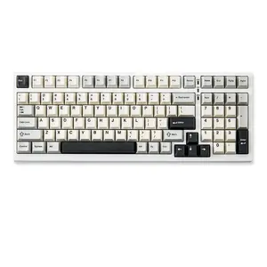 YUNZII YZ98 Gasket Mechanical Keyboard, 99 Key Hot Swappable BT5.0/2.4G/USB-C Wireless NKRO 98% Layout with RGB LED Backlit for Linux/Win/Mac