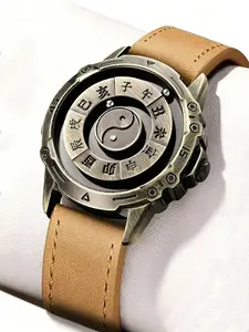 A ladies' vintage magnetic watch, suitable for daily casual wear, with a unique non-reflective design that sets it apart from traditional watches, adding to the vintage, Vintage Quartz Watch