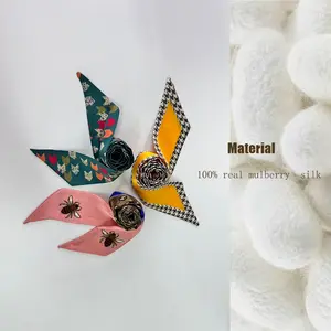 3 Piece Silk Scarf Set, Fine Mulberry Silk Shawls, Versatile Hair Band & Bag Strap, Multi-Functional Decorative Accessories