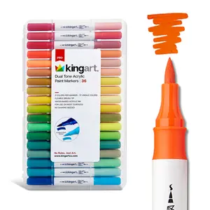 PRO Dual Tone® Acrylic Paint Markers - 36 Pens, 72 Colors