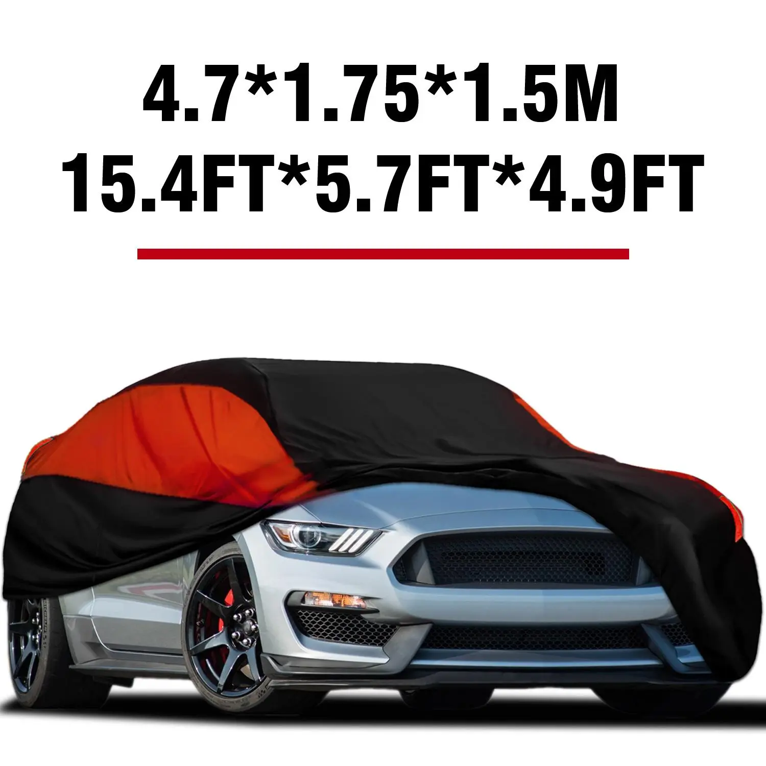 Black-Red-L( 15.4*5.7*4.9FT )