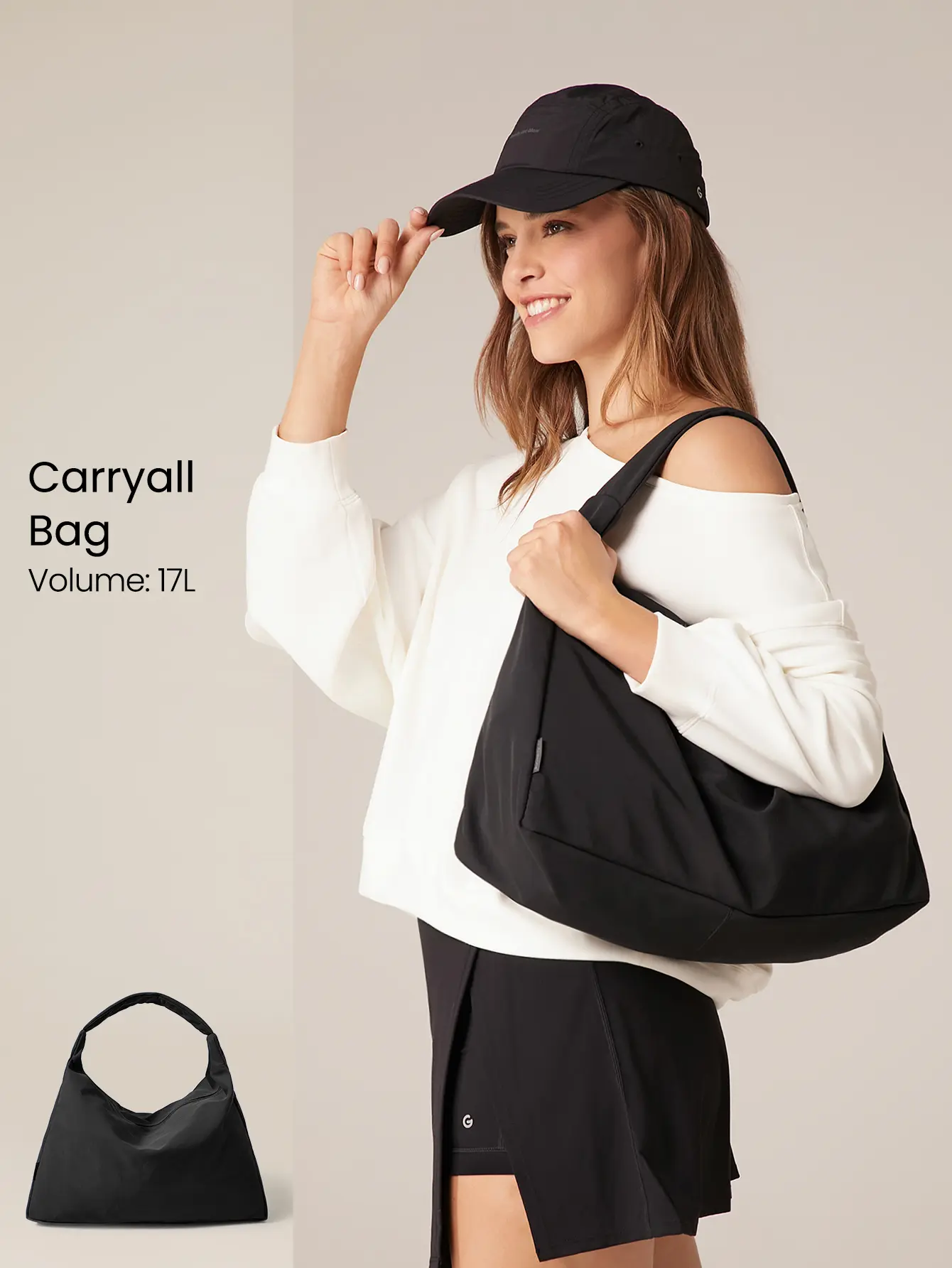 GLOWMODE Textured Shoulder Bag