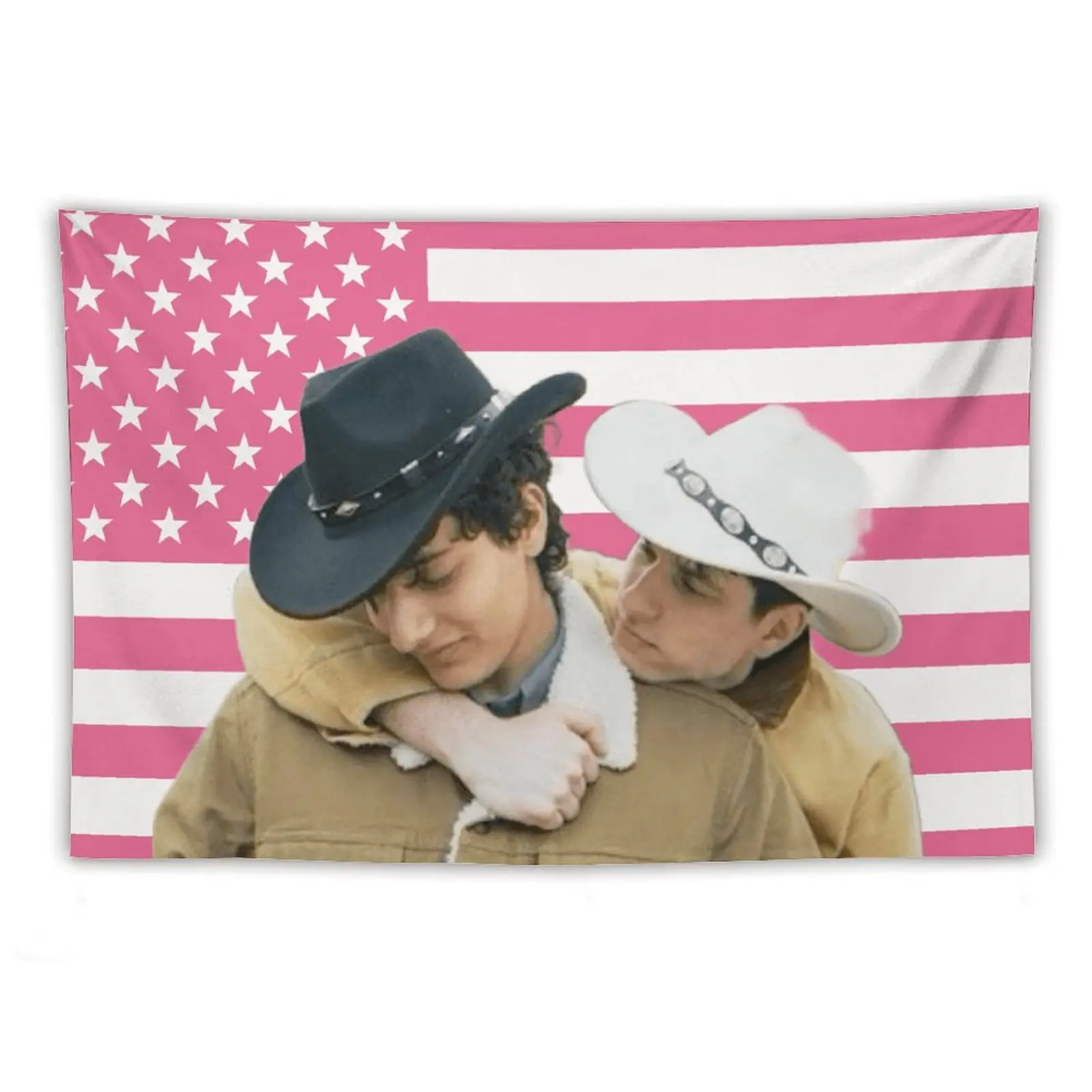 Hamzah and Martin Strong Linen Print Flag Wall Art Hanging Tapestry - Indoor Home Decor for Living Rooms, University Dormitories, Multi-Use as Beach Towel, Picnic Mat, Adds Instant Style to Any Room, Fade-Resistant