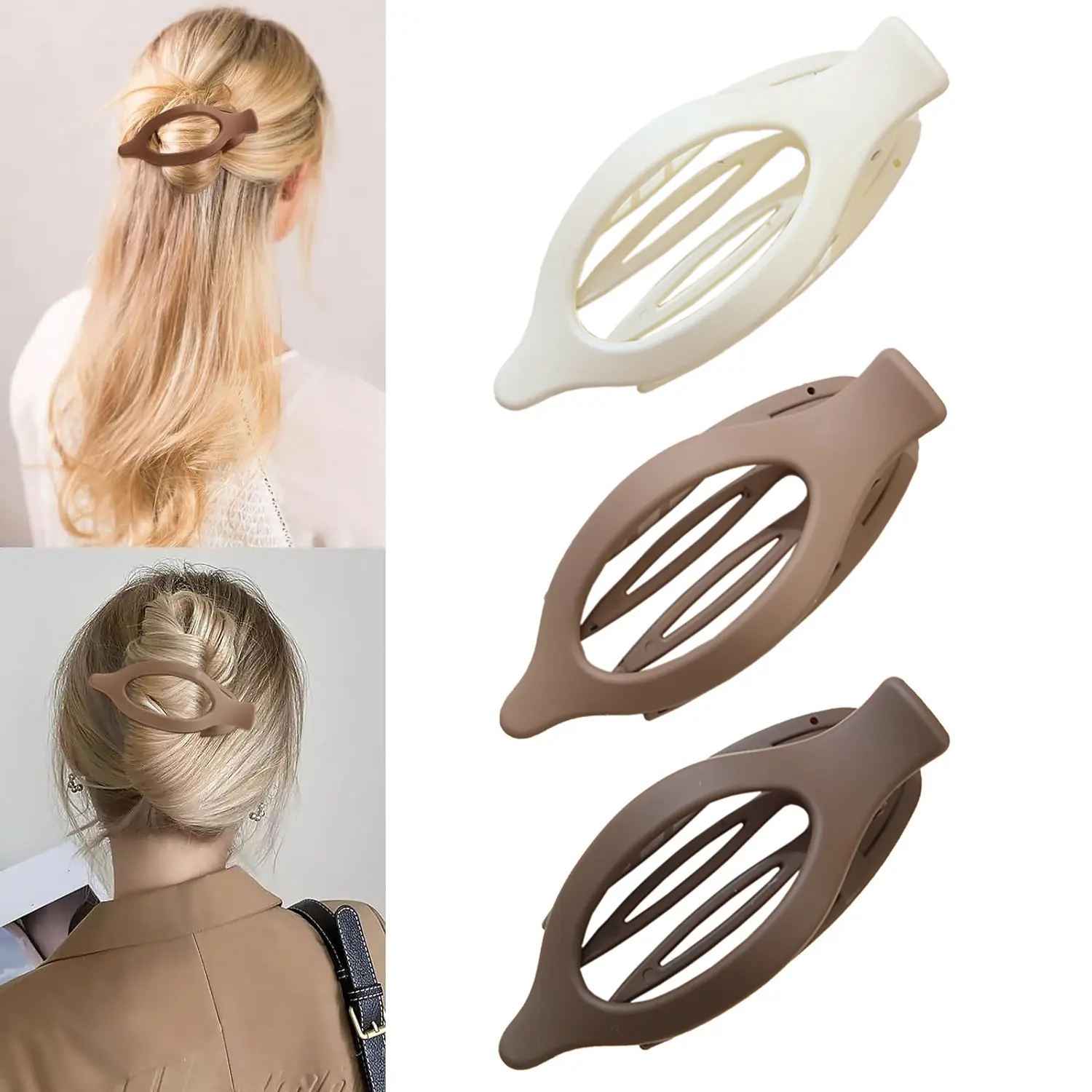 3 piece set A (pointed duck clip)