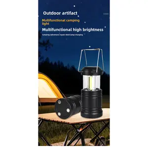 Classic LED Camping Lantern Portable Retractable Handheld Tent Light COB Battery Lantern Outdoor Camping Light