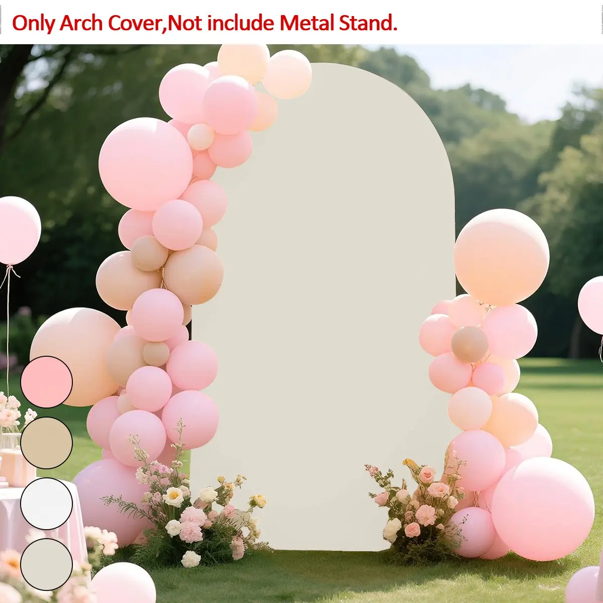 Seasonal U-Shaped Elastic Half-Arch Door Protector Cover Decoration, Easy Washable, Multiple Colors Available, Ideal for Birthdays, Weddings, Graduation Decorations, Party Decoration