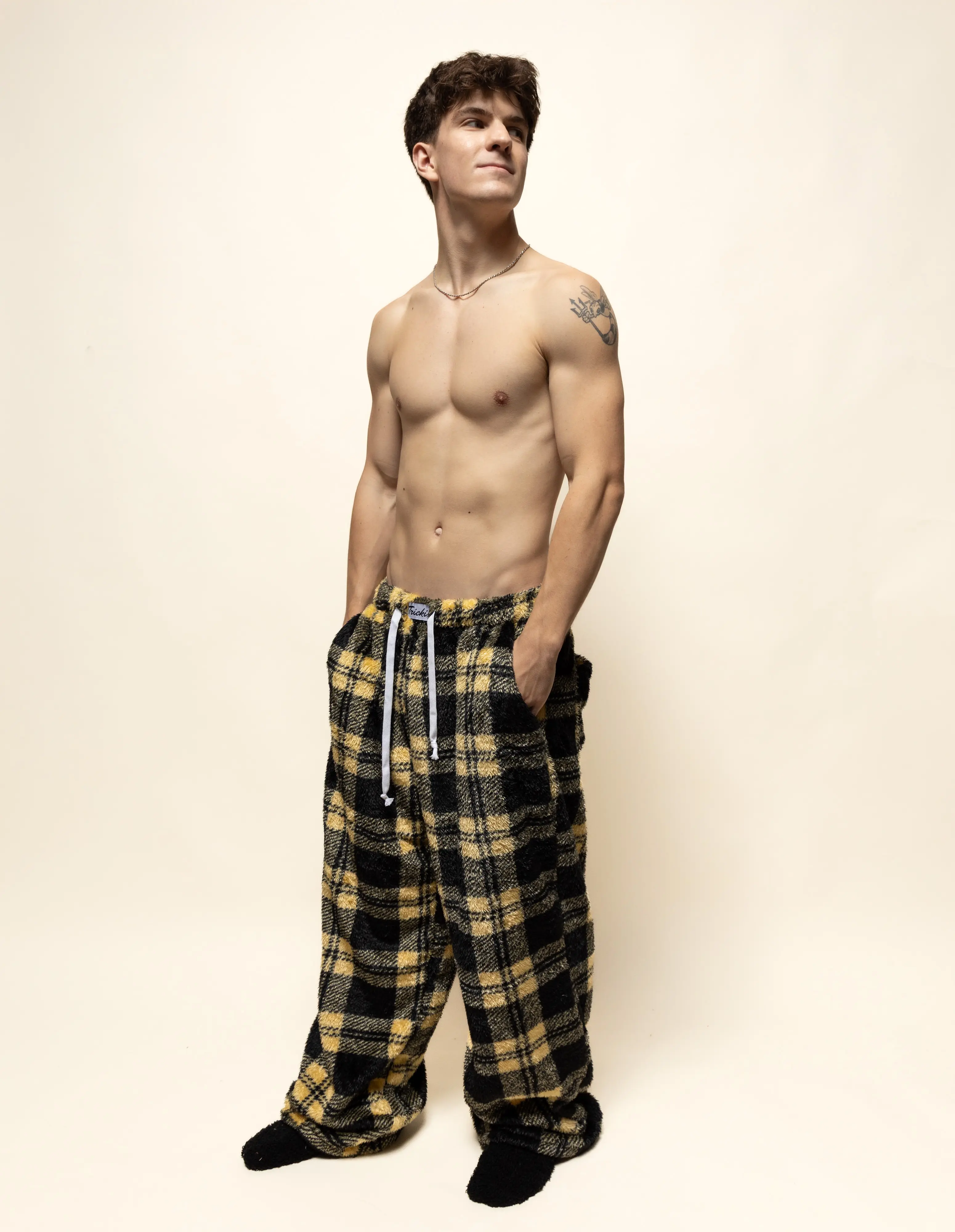 tricki | Oversized Fur Pajama Pants - Baggy, Fluffy, Double-Sided