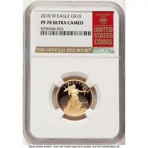 Modern Bullion Coins (2010-W Proof Gold Eagle 1/4 oz Red Book)