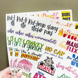 Classroom Reward Sticker, 20-Pack Kid-Lingo Slang Grading Sticker, Motivational Learning Incentive for Schools, Sticker Gifts for Teachers