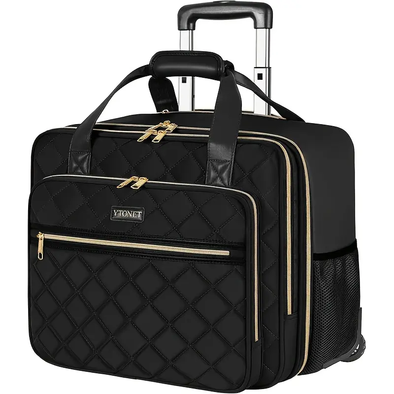 Hot selling styles 17.3 Inch Rolling Waterproof &Stylish&Durable&Large Capacity Rolling Laptop Backpack, Rolling Briefcase, Carry-On Bag, Plane Boarding Luggage For Travel, Work, Office, Business, College And Daily Use