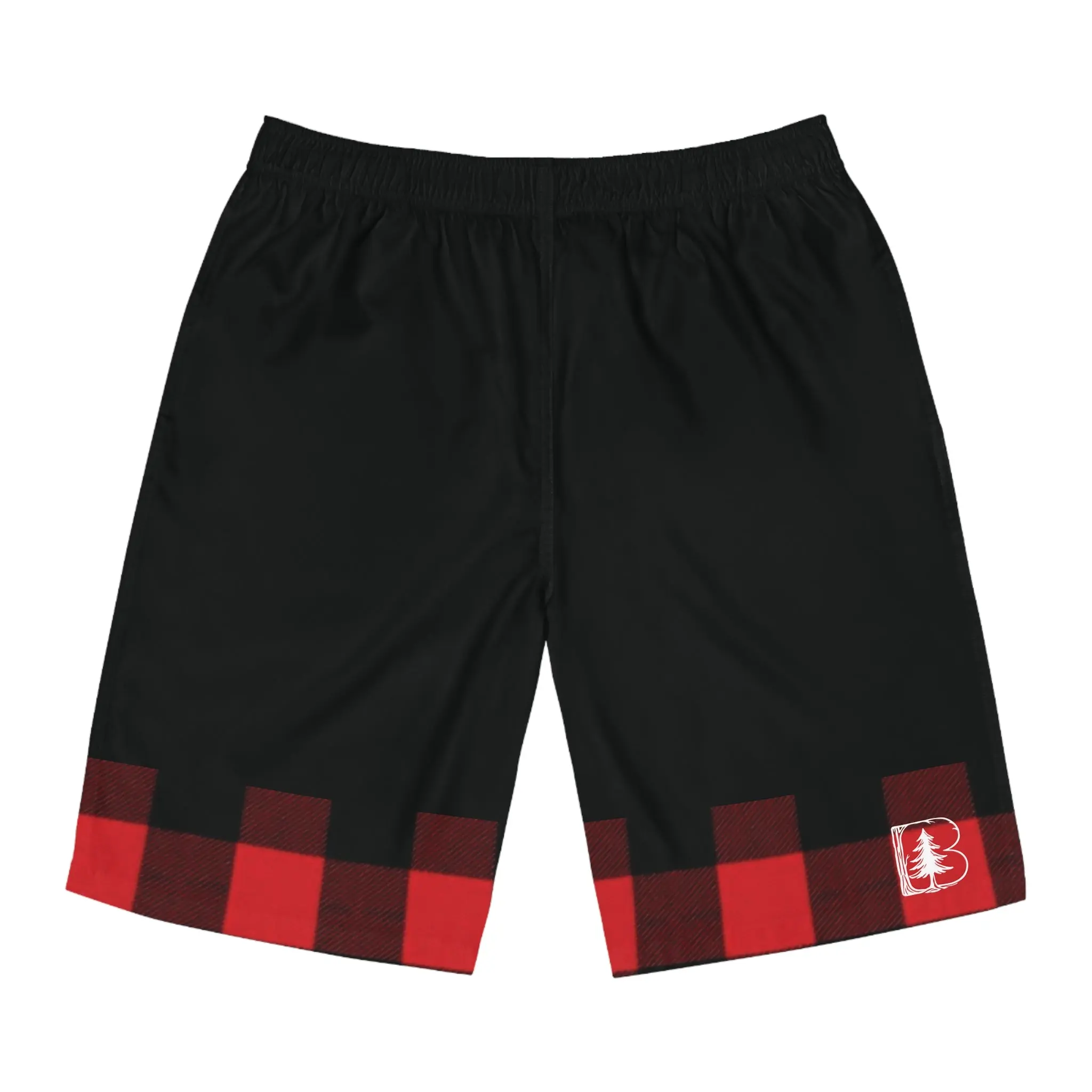 Men's Plaid Board Shorts Plaid Low - As shown in the provided information