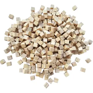 500 count Unfinished  Cubes,1 cm Wooden Blocks for Crafting,Small  Cubes for Crafts Making & DIY Projects & Decor