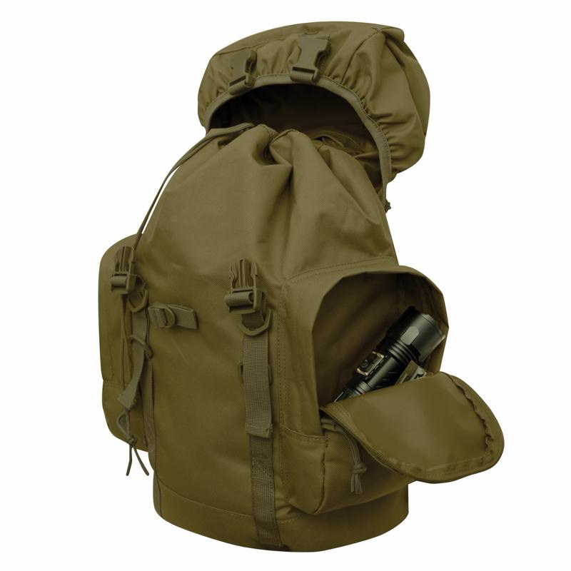 Rothco 25L Tactical Backpack - Rugged Hiking Pack Camping Gear Rucksack Bags Travel Pack  Adjustable Padded Shoulder Straps Perfect For Hiking, Traveling, School, And More