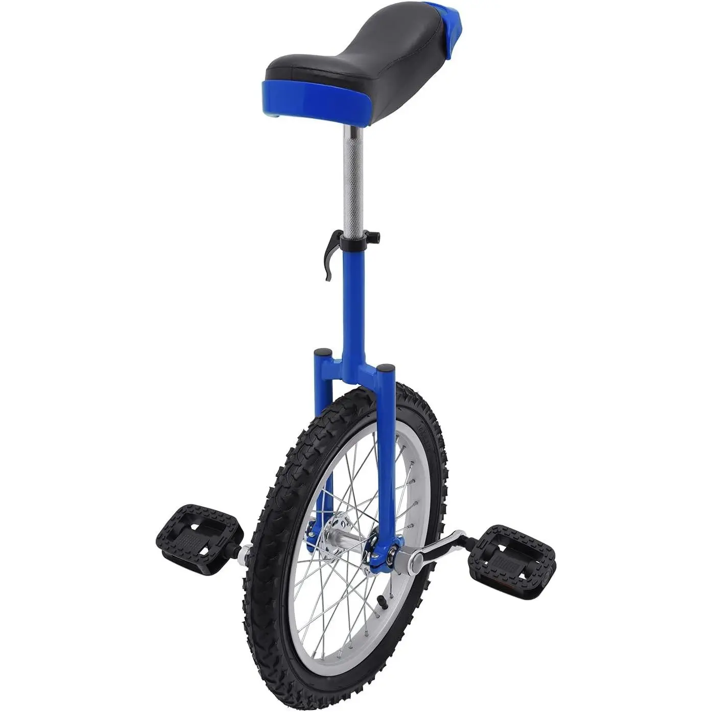 16" Outdoor Unicycle, Height Adjustable Steel Frame with Leakproof Tire, Cycling Exercise Bicycle for Office Workers, Students and Cycling Enthusiasts