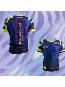 Beach surfing NEW Luke Littler Collarless 2026 Dartshirt Darts Competition Suit Sports Dry Quickly Champion Men's T-Shirt Boys