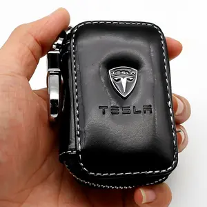 Tesla Car Key Shell Cover Case, Elegant Key Bag Style Accessory, Fits Tesla Models, Automotive Accessories, Ca Prop 65 Compliant