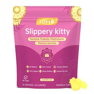 IOHO Her Juicy Feminine Probiotics Gummies-All in One Solution with Slippery Elm and Prebiotics&Lactobacillus Probiotic Blend for Women's pH Balance and Dryness-Hawaiian Pineapple Gummies 60 Count women’s probiotics - Supplement Healthcare