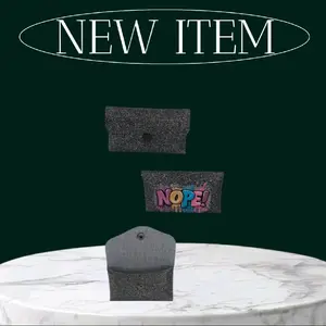 Nope Glitter Envelope Style Card Holder - Sparkling Finish for Easy Access & Neat Card Storage - Perfect for Everyday Use