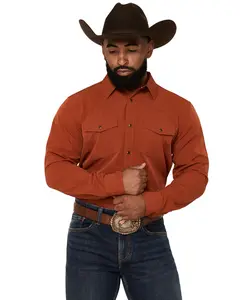 Rank 45 Men's 45&Reg; Men'S Rodeo Tech 2.0 Remming Solid Long Sleeve - Rmfa26w27-Rucop