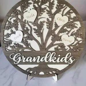 Family Tree with Names, Grandkids Tree, Mother's Day Gift, Mom Family Tree, Mama Family Tree, Nana Family Tree, Christmas Gifts, 10"x10"