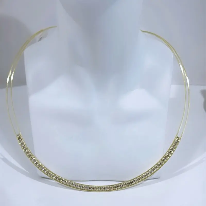 Elegant open Omega choker #01380