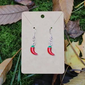 Red Chili Earrings - Hypoallergenic